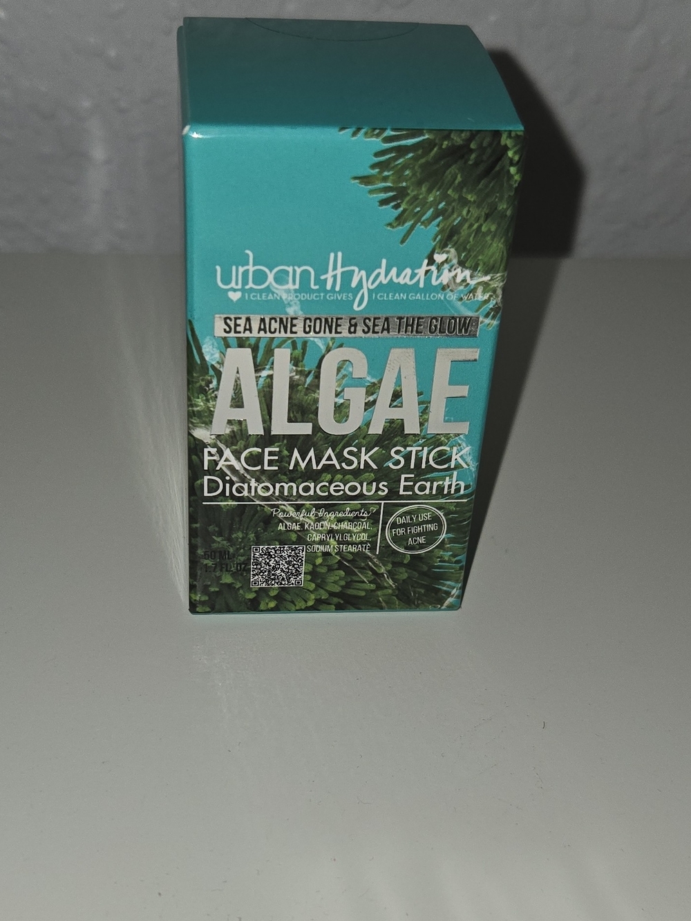 Urban Hydration Algae Face Mask Stick - Teal & Green Box